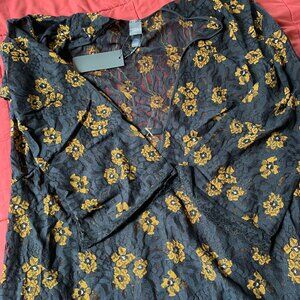 Savage X Fenty Feline Floral Sleep Shift Dress – 2X